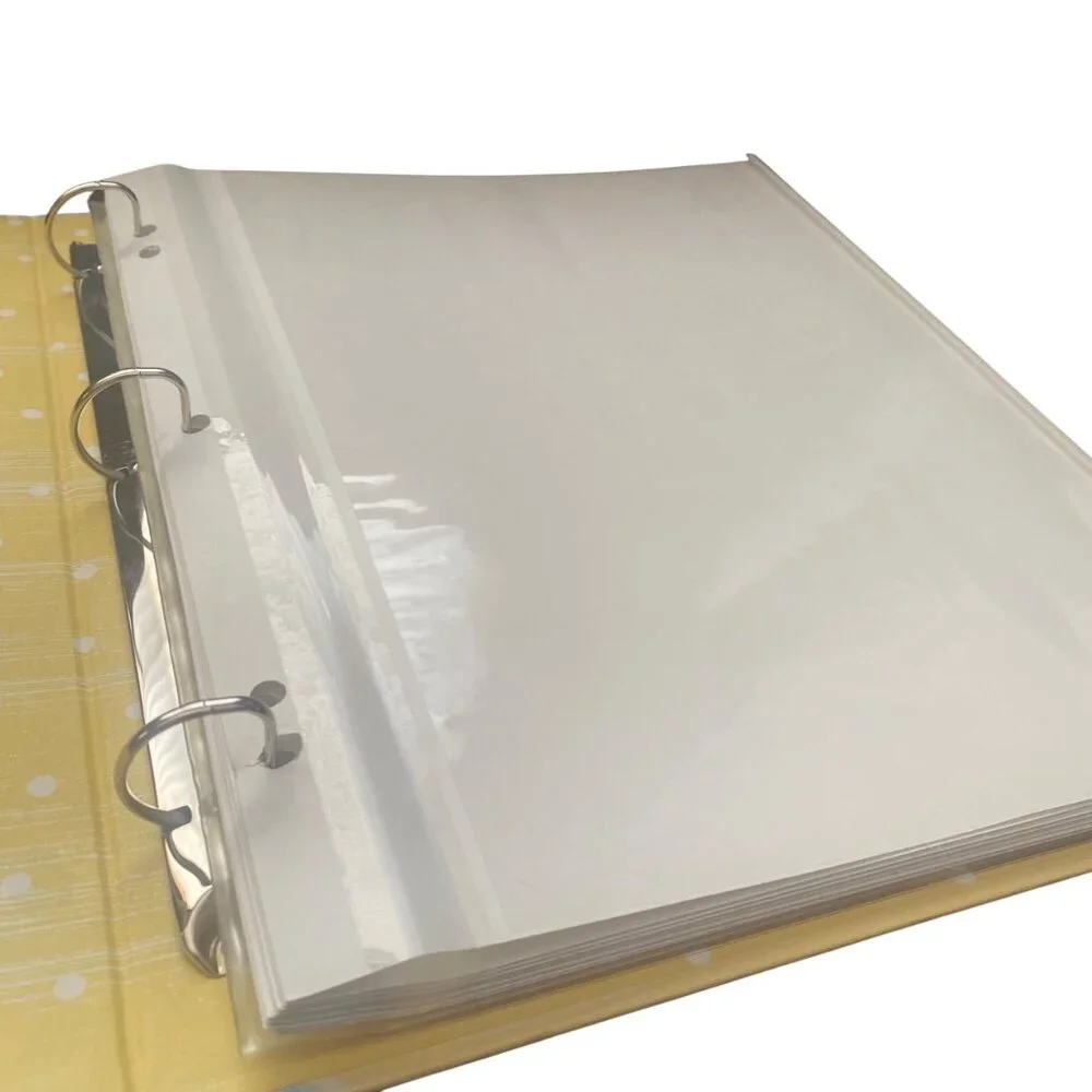 Hallmark‎ Baby Patterns Large Photo Album Self Stick & Protective Sleeve Sheets